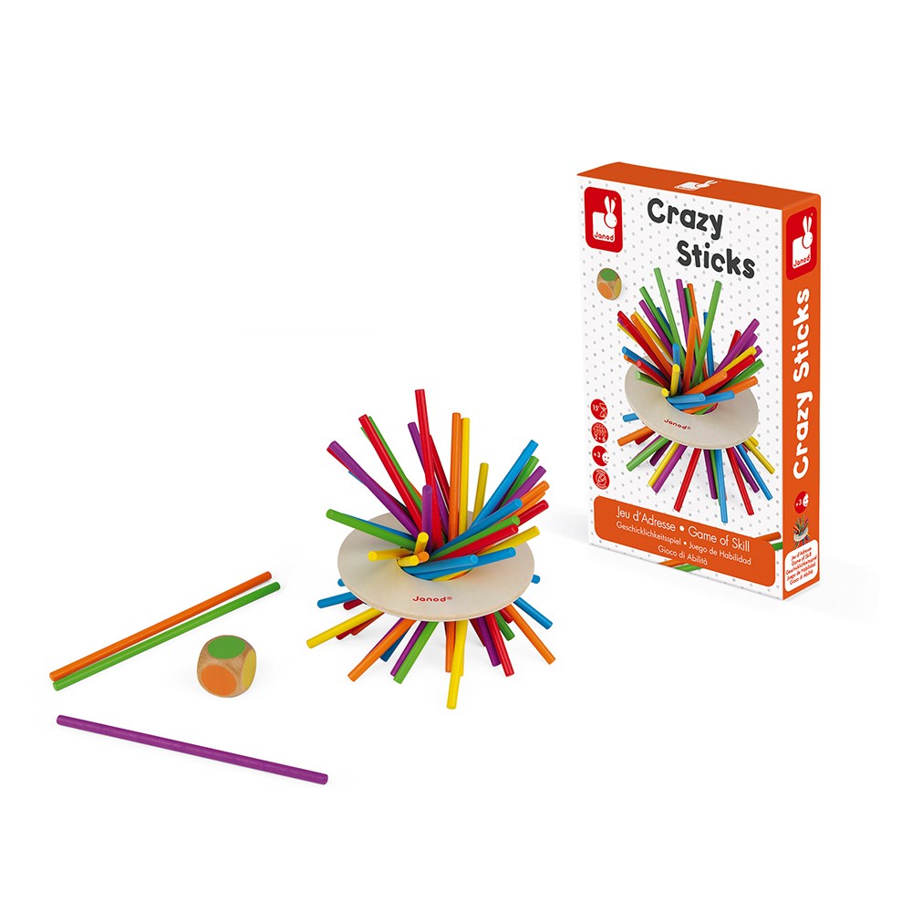 Jeu d'adresse crazy sticks (bois) - Janod – Image 6