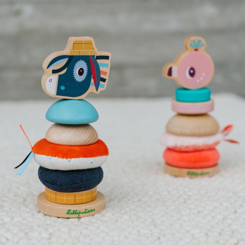 Pyramide Anaïs le flamant rose - Lilliputiens – Image 2