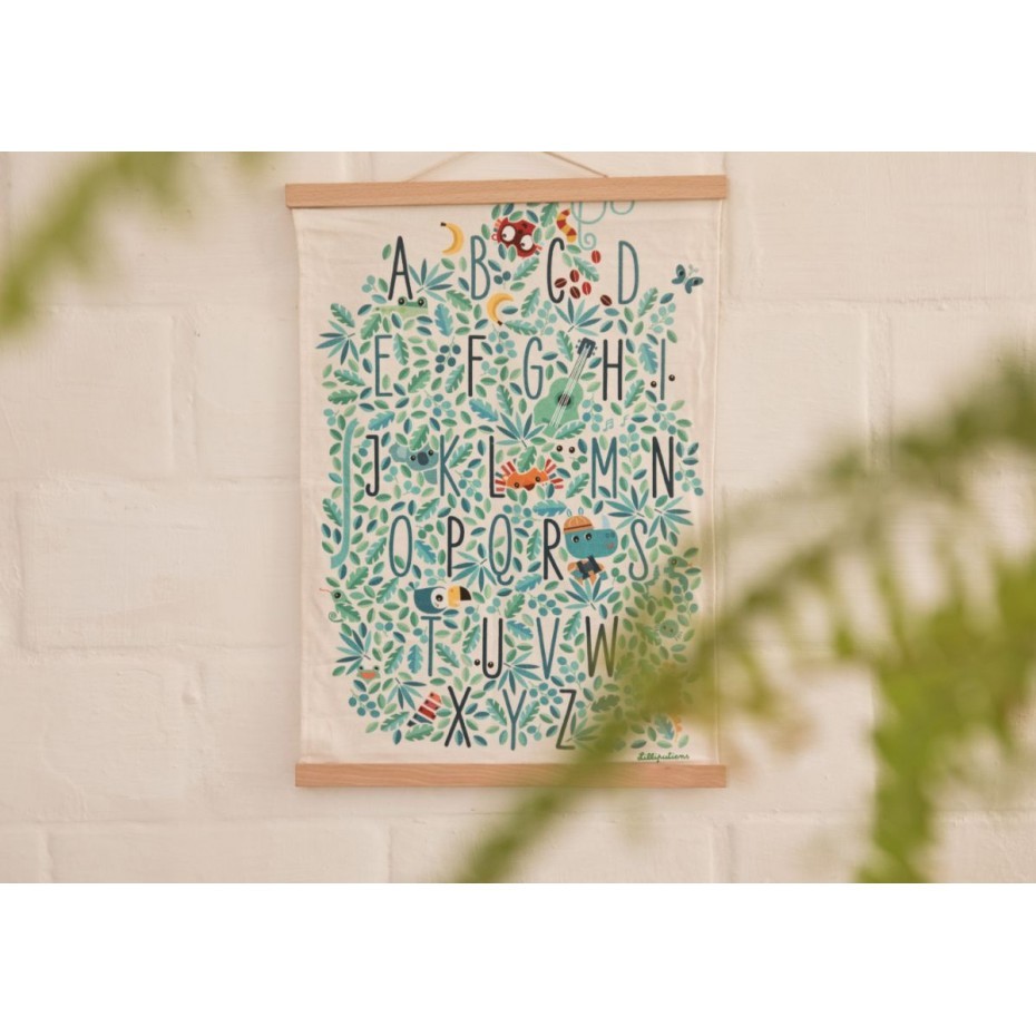Affiche murale alphabet jungle - Lilliputiens – Image 2
