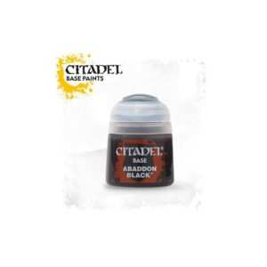 Peinture citadel - Base abaddon black - Warhammer