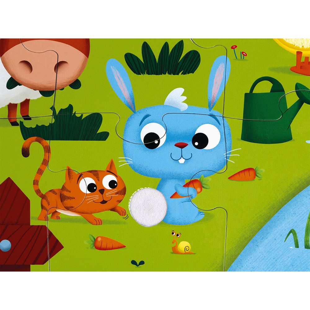 Puzzle tactile de la ferme 20 pcs - Janod – Image 3