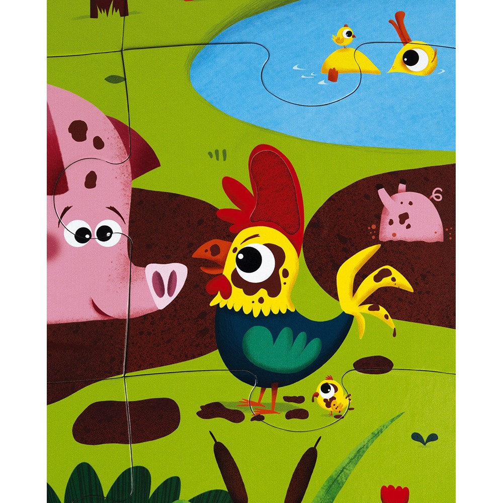Puzzle tactile de la ferme 20 pcs - Janod – Image 5