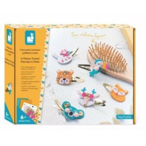 6 barettes animaux paillettes à créer - Janod