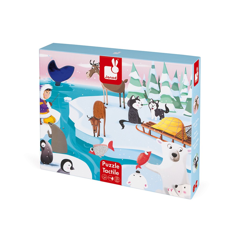 Puzzle tactile la banquise 20 pcs - Janod