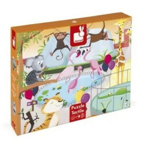 Puzzle tactile au zoo - Janod