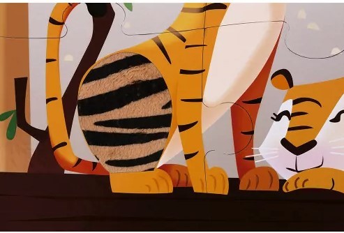 Puzzle tactile au zoo - Janod – Image 4