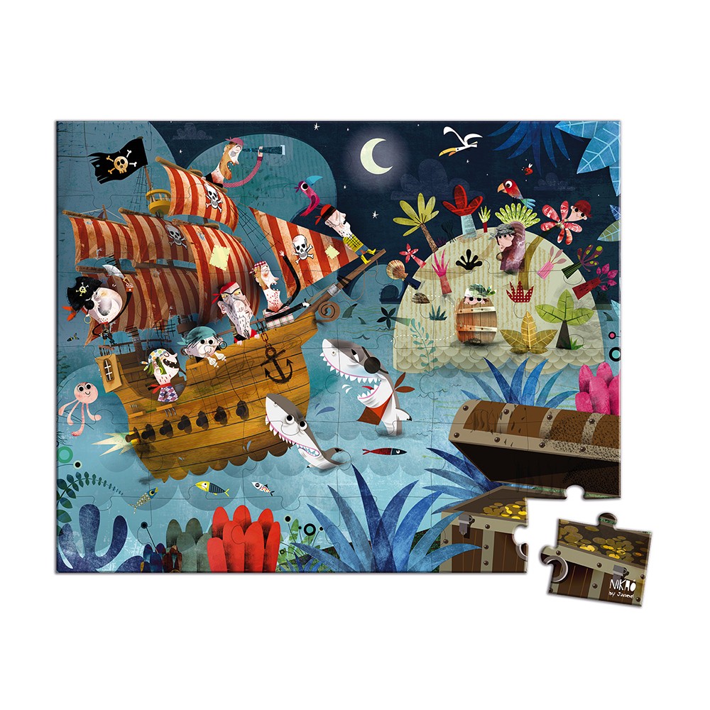 Puzzle chasse au trésor 36 pcs - Janod – Image 2