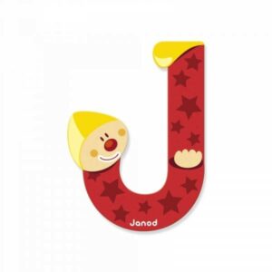 Lettres de porte en bois - janod (J)