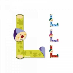 Lettres de porte en bois - janod (L)