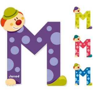 Lettres de porte en bois - janod (M)