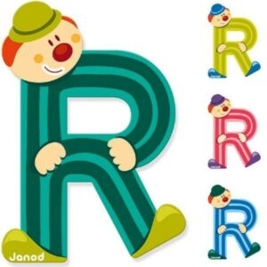 Lettres de porte en bois - janod (R)