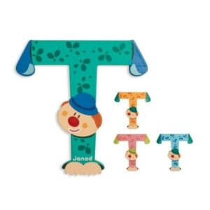 Lettres de porte en bois - janod (T)