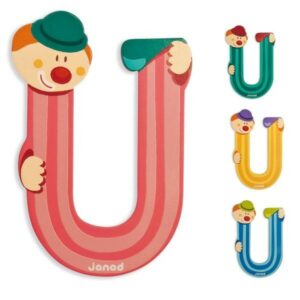 Lettres de porte en bois - janod (U)