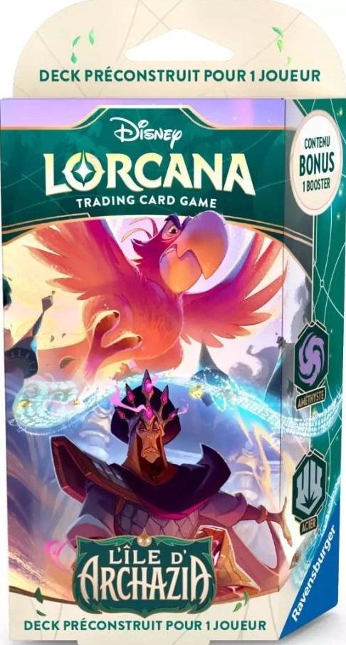 deck de démarage FR disney Lorcana iago et jafar L'île d'archazia