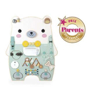 Busy board ourson en bois- Janod