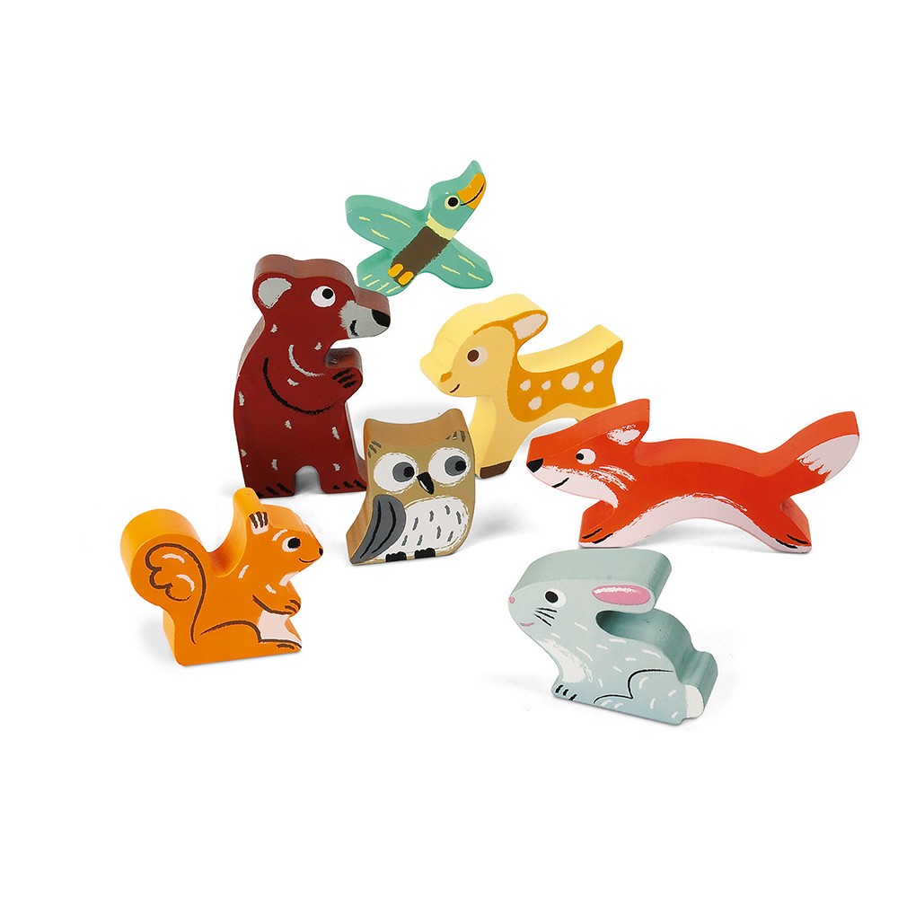 Chunky Puzzle forêt 7 pcs 3D (bois) - Janod – Image 2