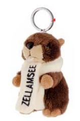 Porte clé peluche Marmotte - Dani-créations