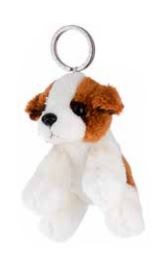 Porte clé peluche Saint Bernard - Dani-créations