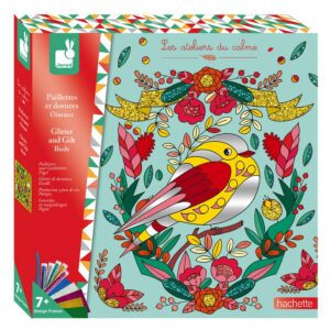 Kit créatif paillettes et dorures oiseaux - Janod