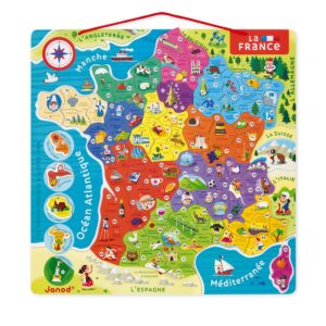 Puzzle France magnétique 93 magnets - Janod