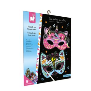 Kit créatif - Scratch art masques de fête - Janod