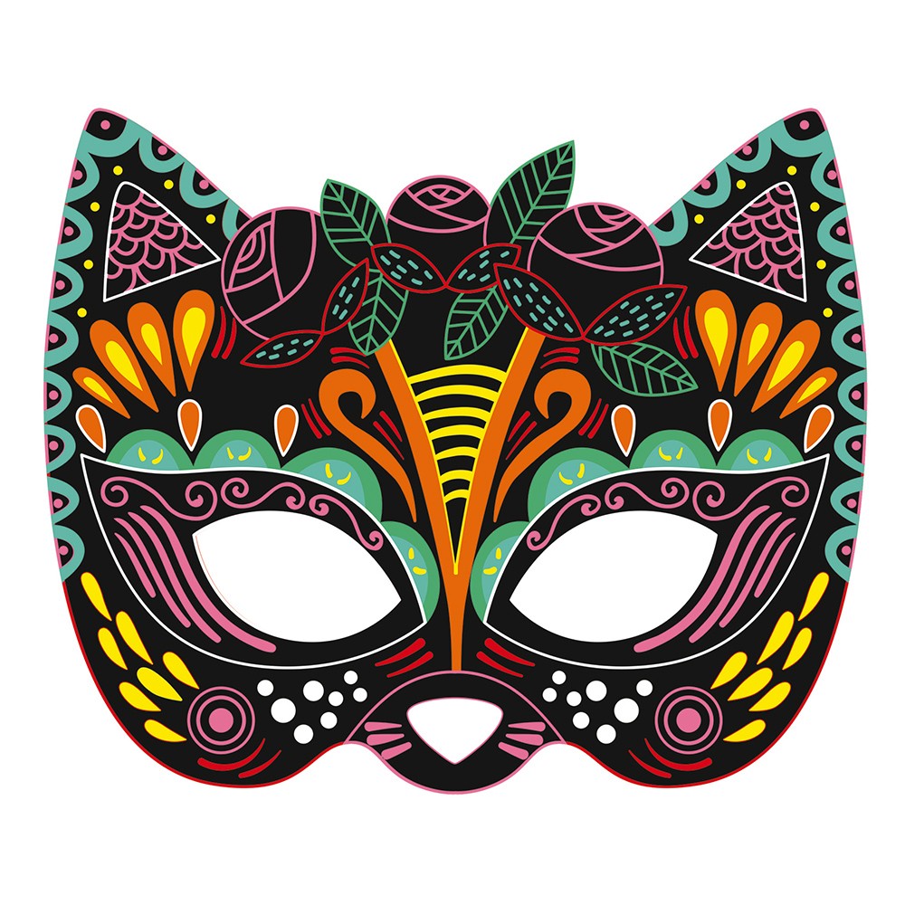 Kit créatif - Scratch art masques de fête - Janod – Image 3