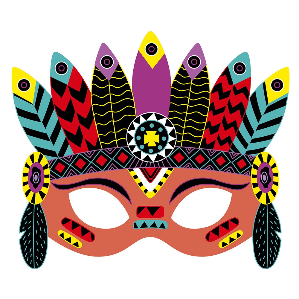 Kit créatif - Scratch art masques de fête - Janod – Image 4