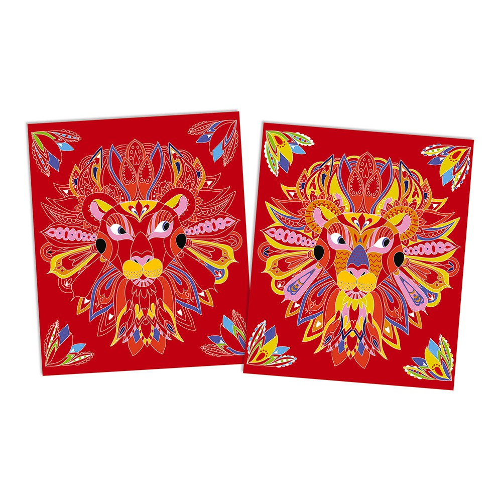 kit créatif - Scratch art mandalas animaux - Janod – Image 7