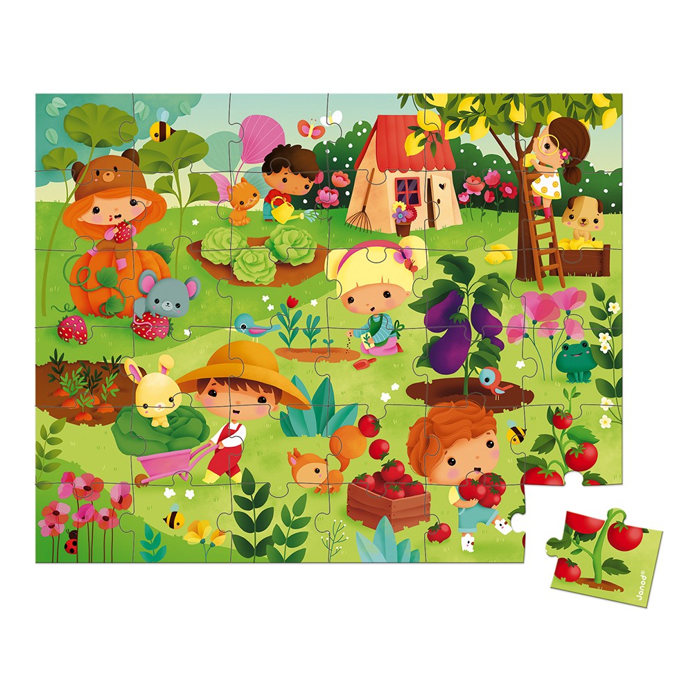 Puzzle mon jardin potager 36 pcs - Janod – Image 2