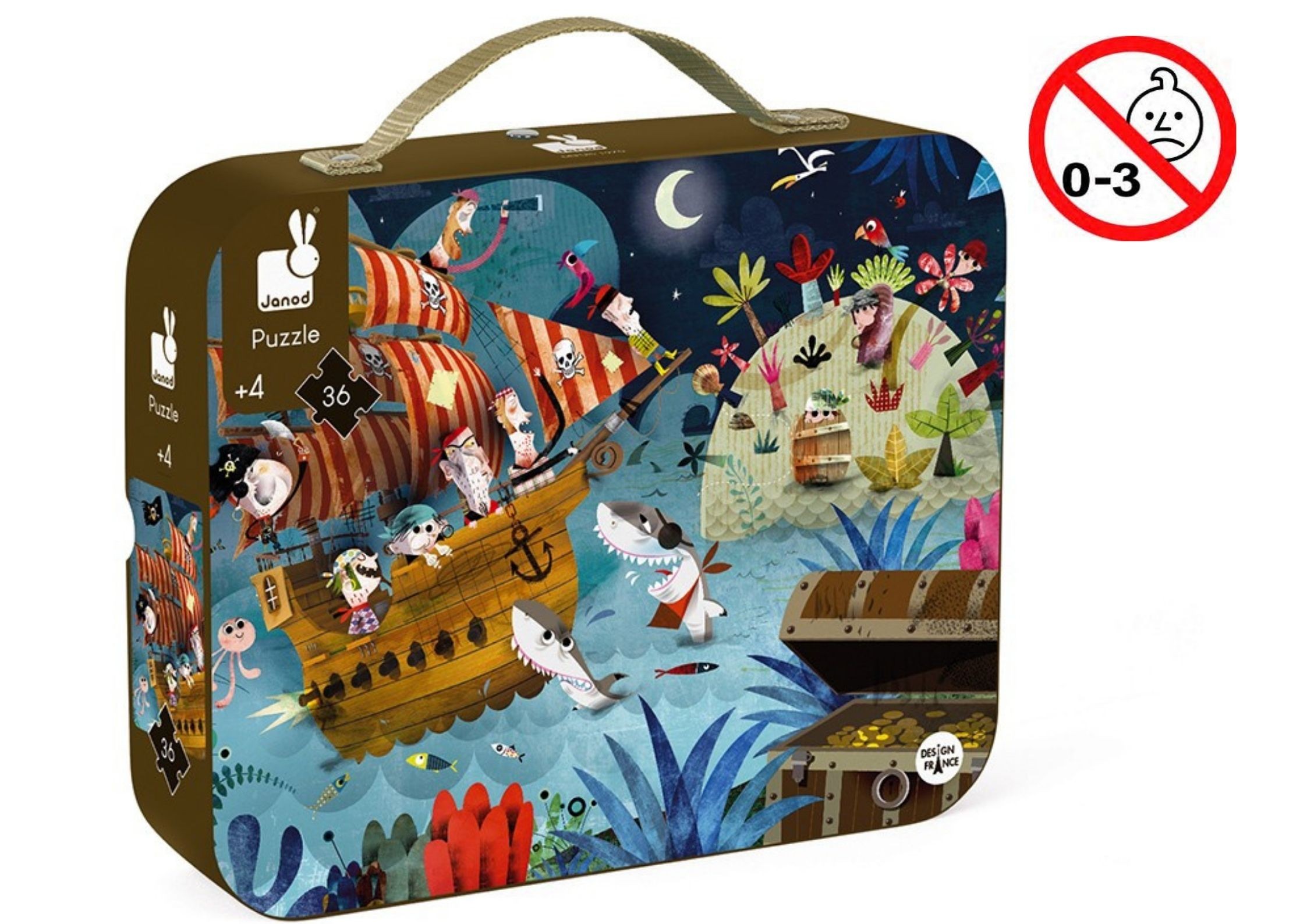 Puzzle chasse au trésor 36 pcs - Janod