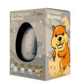 Oeuf magique marmotte- Dani-créations