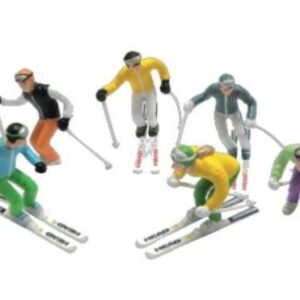 six figurines ski debouts - Mercier