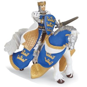 Cheval du roi arthur bleu - Papo