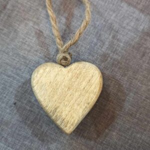 pendant Coeur bois manguier - lazzarotto