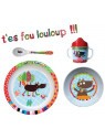 Coffret assiettes Louloup-Ebulobo