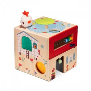 Cube ferme d'activités en bois - Lilliputiens