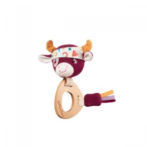 Hochet bois eco Rosalie la vache - Lilliputiens