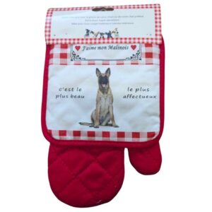 Lot de gant + manique malinois