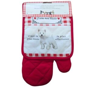 Lot de gant + manique westie