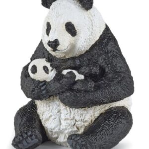 Panda assis et son bébé - Papo