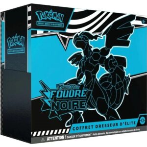 Pokemon coffret dresseur élite (etb) foudre noire scellé - asmodee