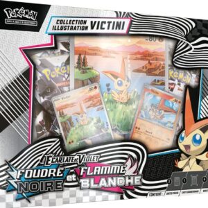 Pokémon coffret illustration 4booster foudre noir et flamme blanche - asmodee