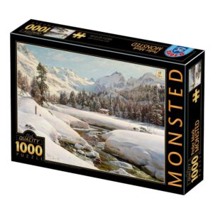 Puzzle 1000 pcs Monsted hiver  - Mercier