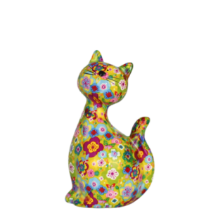Tirelire chat caramel - printemps - Pomme pidou