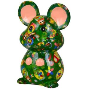 Tirelire souris  verte - Pomme pidou